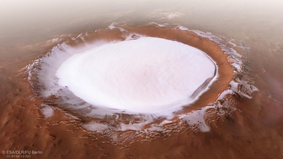Krater Korolev Mars