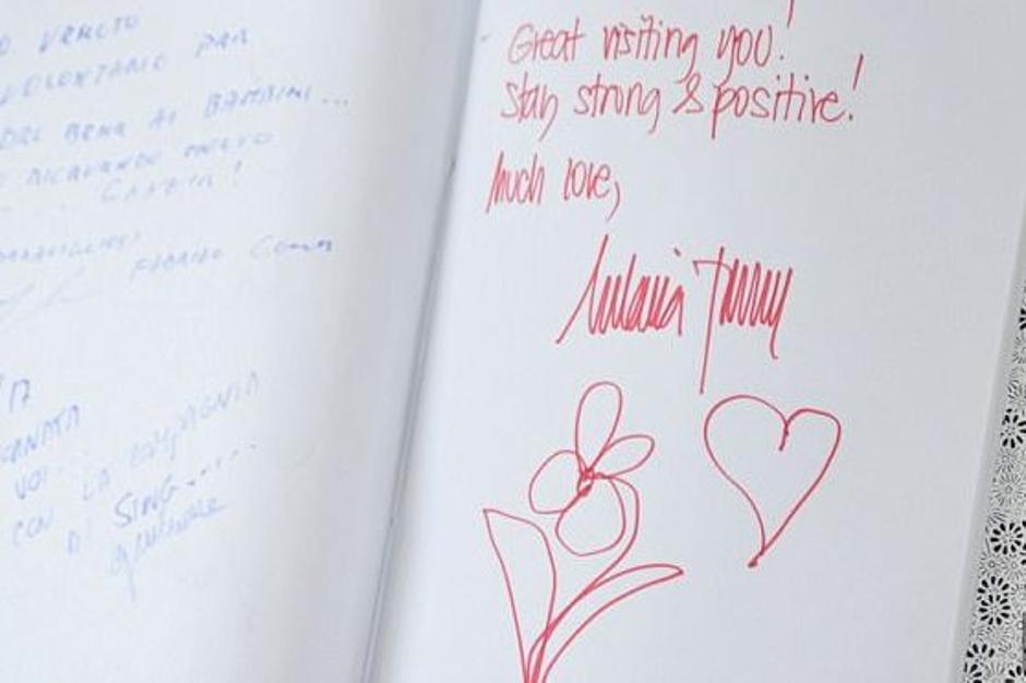 Melania Trump, pisava | Avtor: Reševalni pas/Twitter