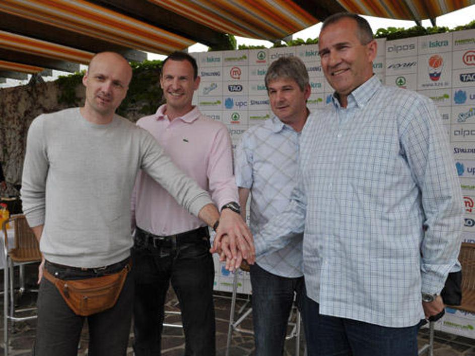 Jure Zdovc, Rado Trifunovič, Aleš Pipan, Ivan Sunara (od leve proti desni)