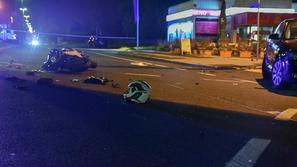 Prometna nesreča pri Šentilju, v kateri je umrl 25-letni motorist