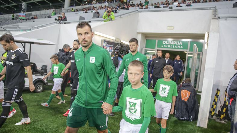 nogomet Olimpija Ljubljana - Qarabag