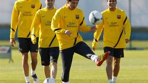 Lionel Messi Iniesta Busquets Pedro trening Jokohama Japonska klubsko SP svetovn