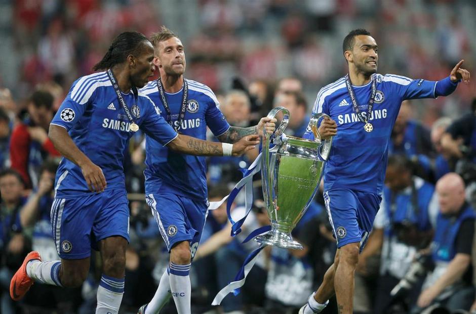 Drogba Meireles Bosingwa pokal trofeja naslov Finale Liga prvakov Bayern Chelsea | Avtor: Reuters