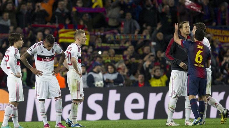 Xavi Ambrosini Abate Boateng Krkić Barcelona AC Milan Liga prvakov osmina finala