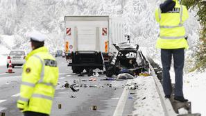 Nesreča na dolenjski avtocesti