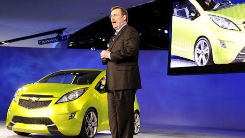 Troy Clarke je v Detroitu predstavil koncept chevrolet beat.