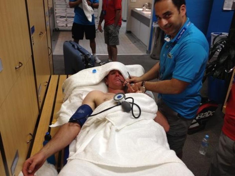 Kavčič bolnišnica Melbourne OP Avstralije Grand Slam