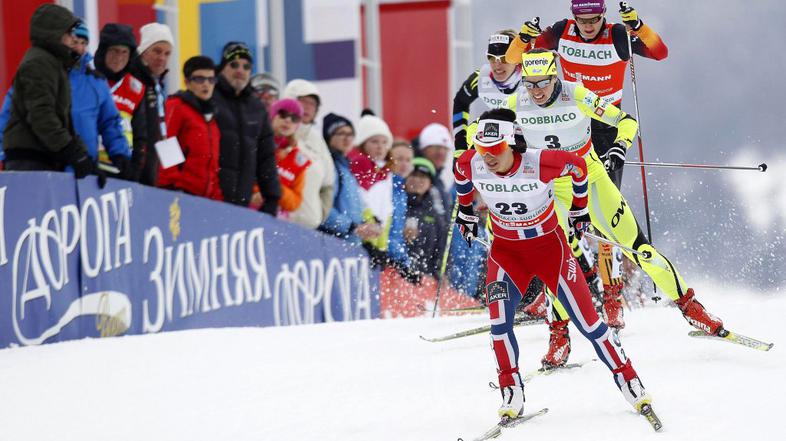 Marit Björgen sprint Dobbiaco smučarski teki
