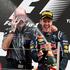 Vettel Newey potapljač maska stopničke šampanjec Red Bull VN Koreje Južna Koreja