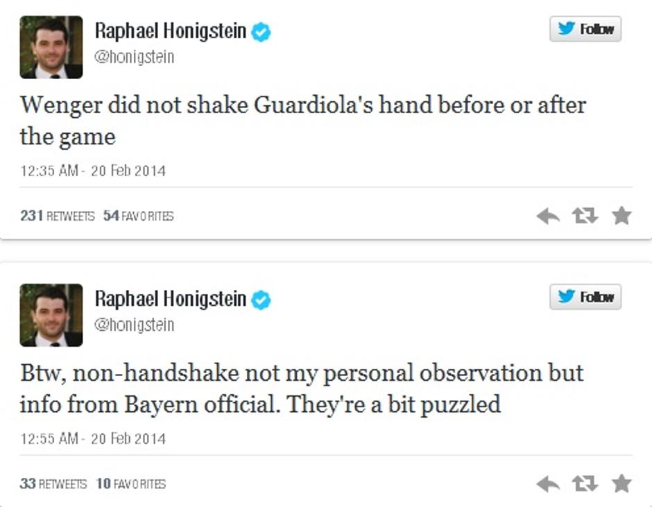 tvit wenger guardiola  | Avtor: Reševalni pas/Twitter