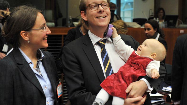 Tone je bila na resnem zasedanju ministrov videti prav zadovoljna. (Foto: AFP)