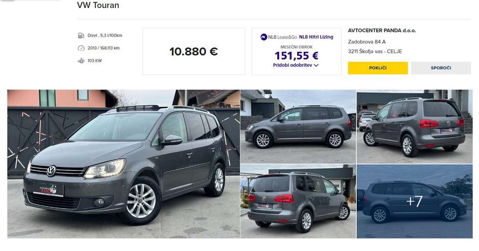 VW touran | Avtor: Doberavto