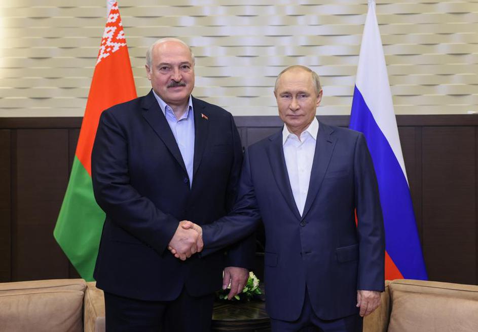 Vladimir Putin in Aleksander Lukašenko