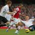 Walcott Riise Sidwell Berbatov Arsenal Fulham Premier League angleška liga prven