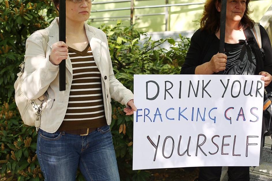 Protest proti frackingu