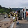 Prometna nesreča na avtocesti Celje - Maribor.