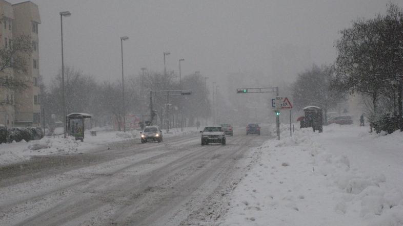 Sneženje v Mariboru