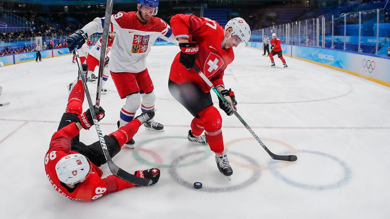 Švica Češka hokej Peking 2022