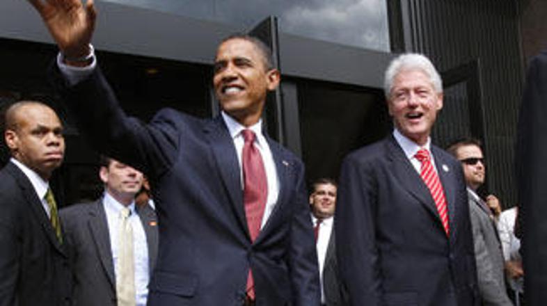 Barack Obama in Bill Clinton.