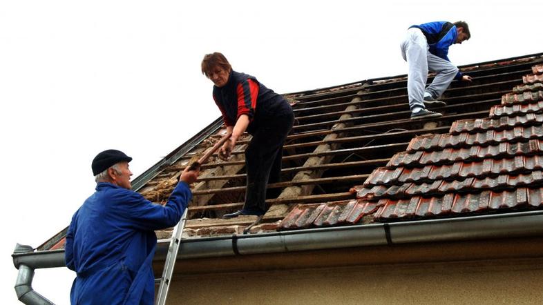 Razkrita streha v Mihaljevcih