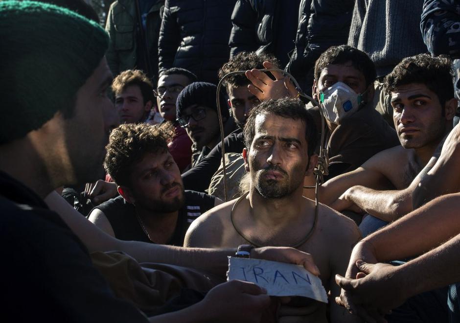 Protest beguncev v Makedoniji | Avtor: EPA
