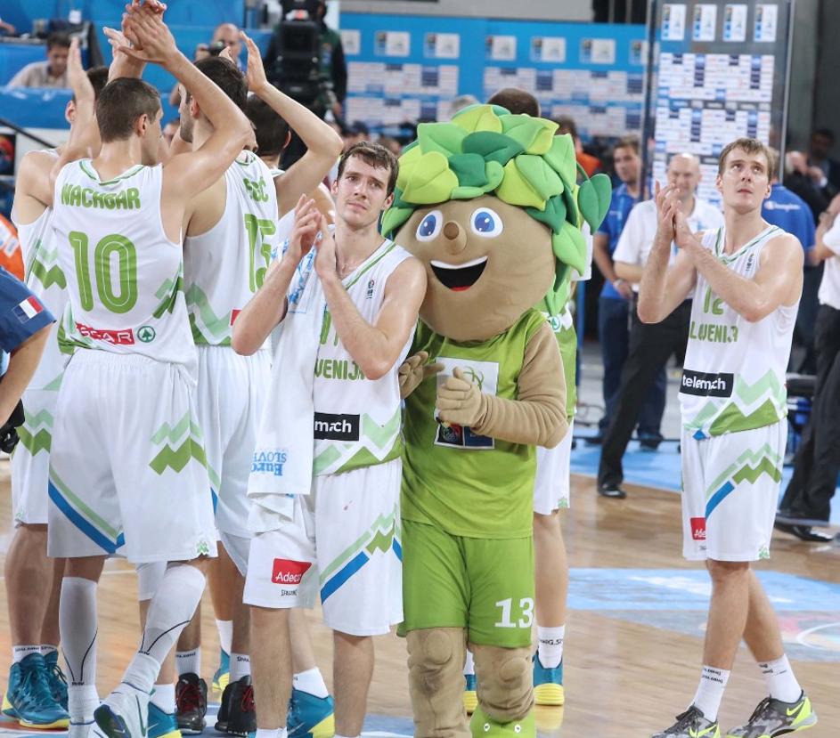 Dragić Nachbar Lipko Slovenija Francija EuroBasket četrtfinale Stožice Ljubljana