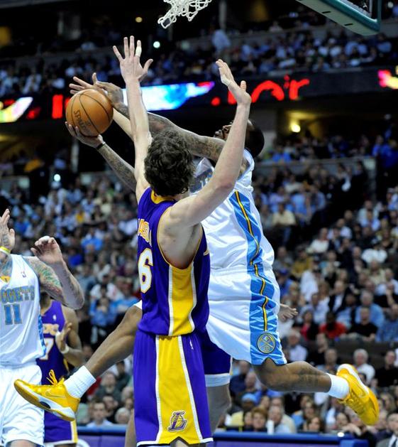 NBA Denver Nuggets Los Angeles Lakers 2010 Gasol