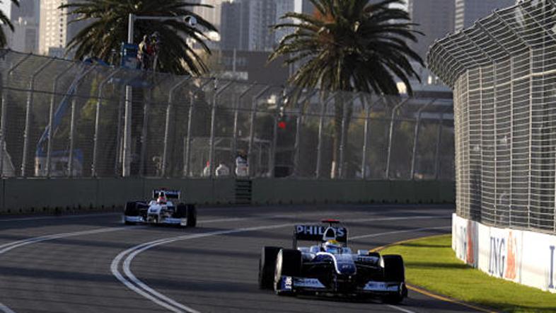 Nico Rosberg (Williams Toyota) opozarja, da je dirkanje ob sončnem zahodu lahko 