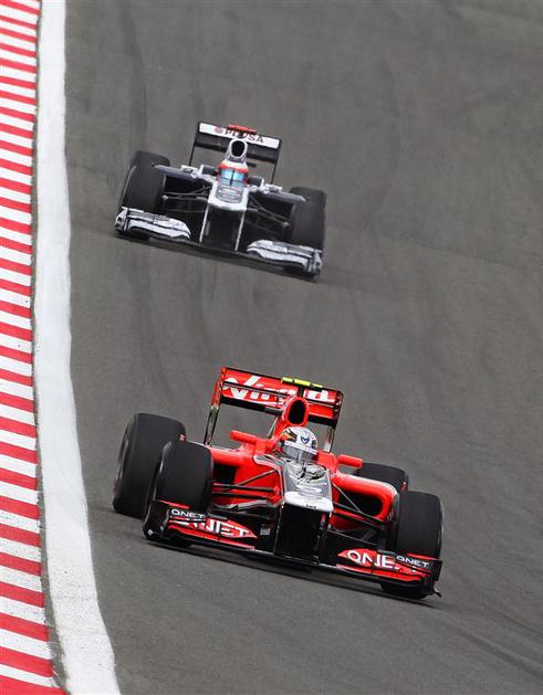 Jerome d'Ambrosio in Rubens Barrichello