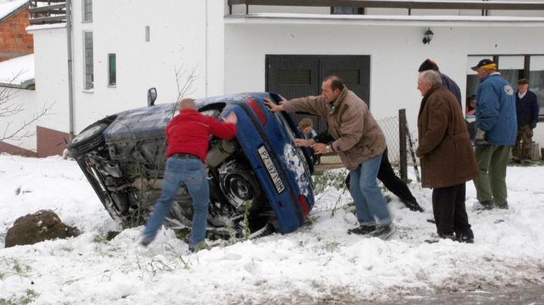Današnji dan je na Hrvaškem minil v znamenju številnih prometnih nesreč. (Foto: 
