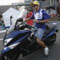 Valentino Rossi se dobro znajde tudi na skuterju.