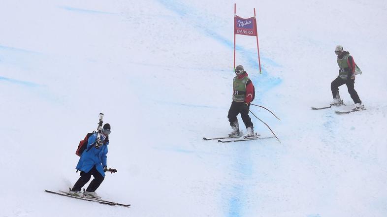 bansko superveleslalom delavci na stezi