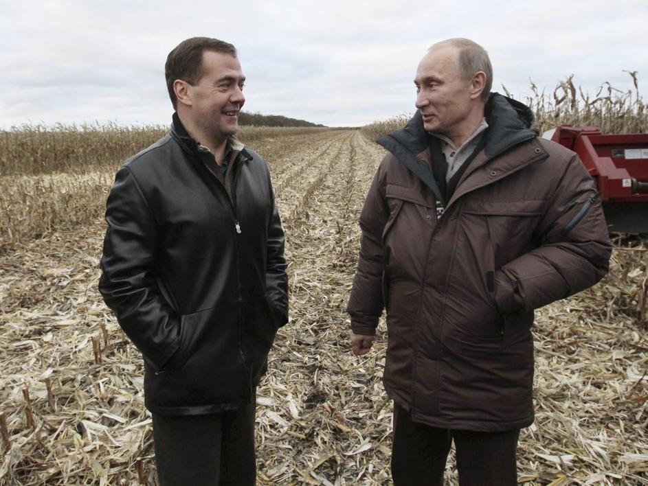 Medvedjev in Putin