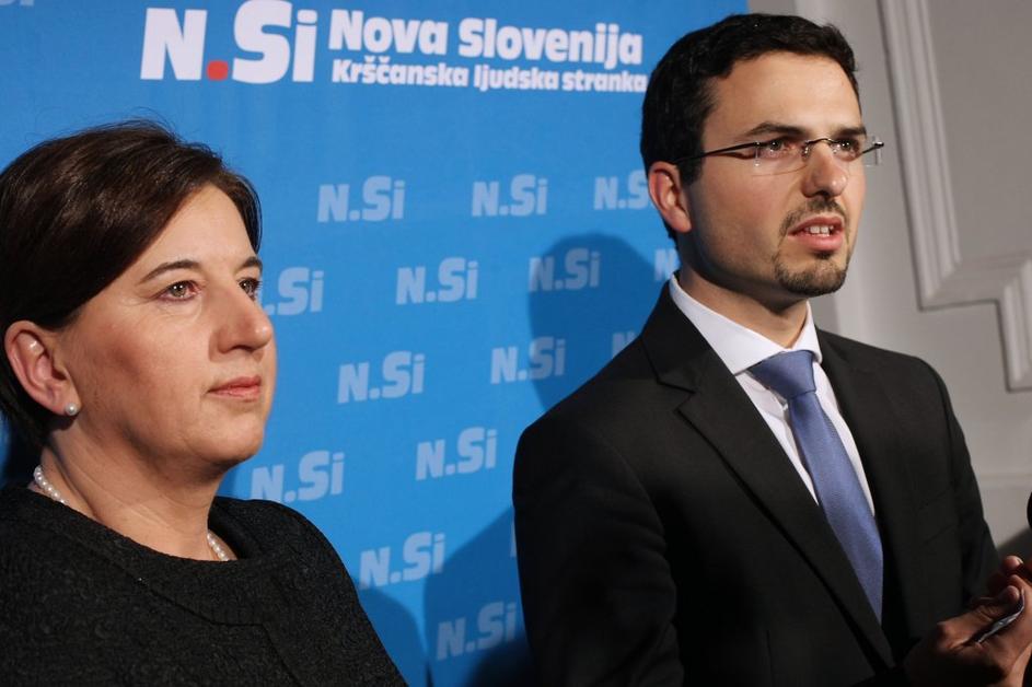 Ljudmila Novak in Matej Tonin