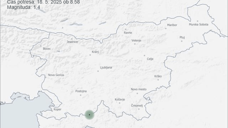 Potres v okolici Jelšan