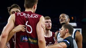 Anthony Randolph Kristaps Porzingis Slovenija Latvija EuroBasket 2017