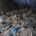 Človeška okostja v množičnem grobu v provinci Balkh v Afganistanu.