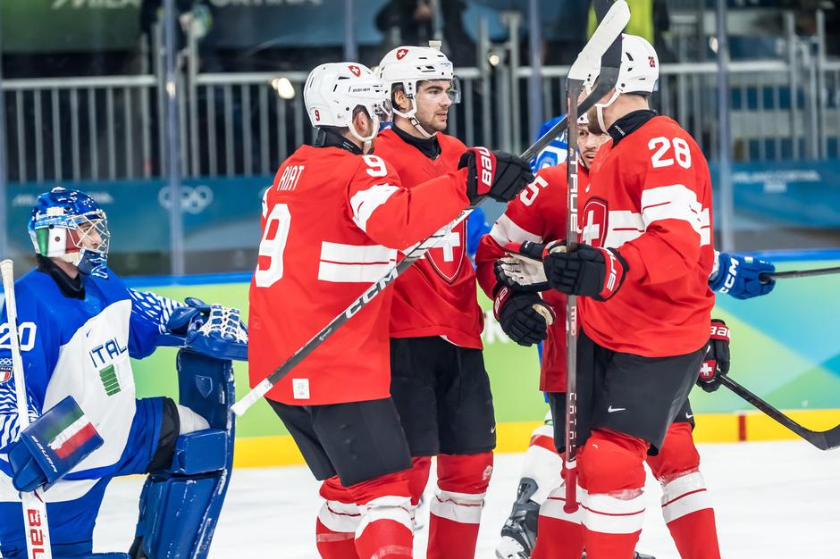 Švica Italija hokej OI | Avtor: Profimedia