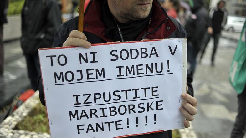Protest v podporo protestnikom