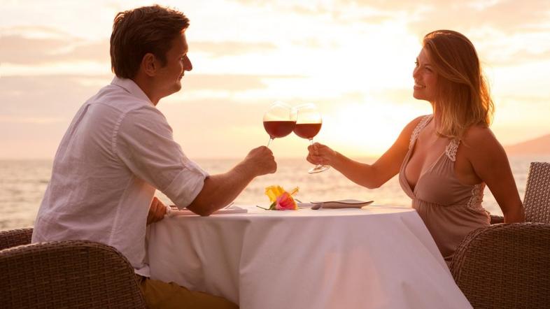 večerja, romantika, ljuebezn