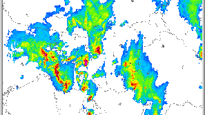 Radarska slika padavin