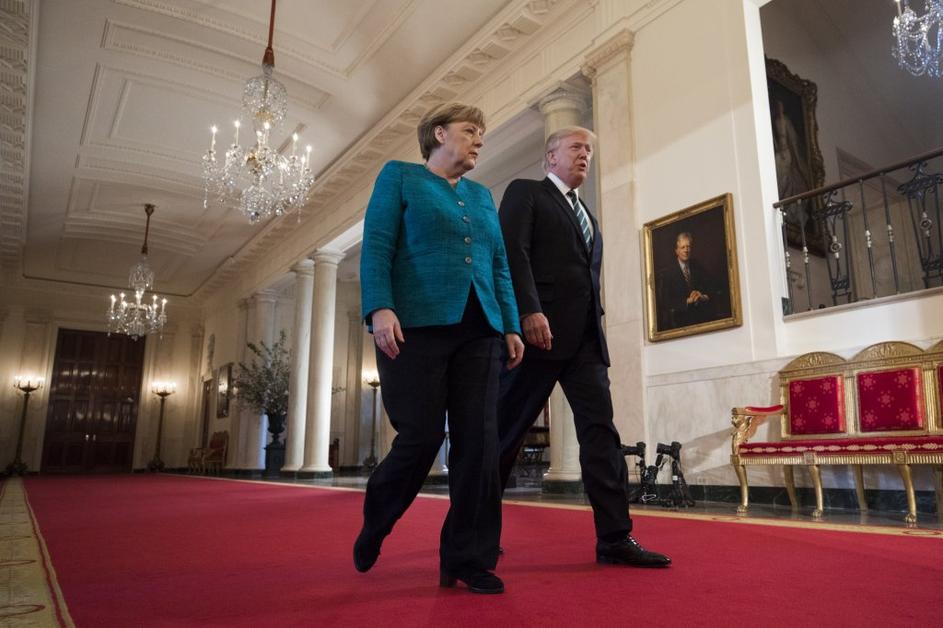Angela Merkel in Donald Trump