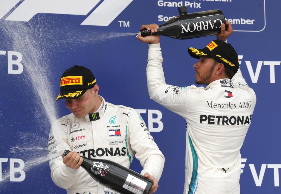 Lewis Hamilton Valtteri Bottas VN Rusije | Avtor: Epa