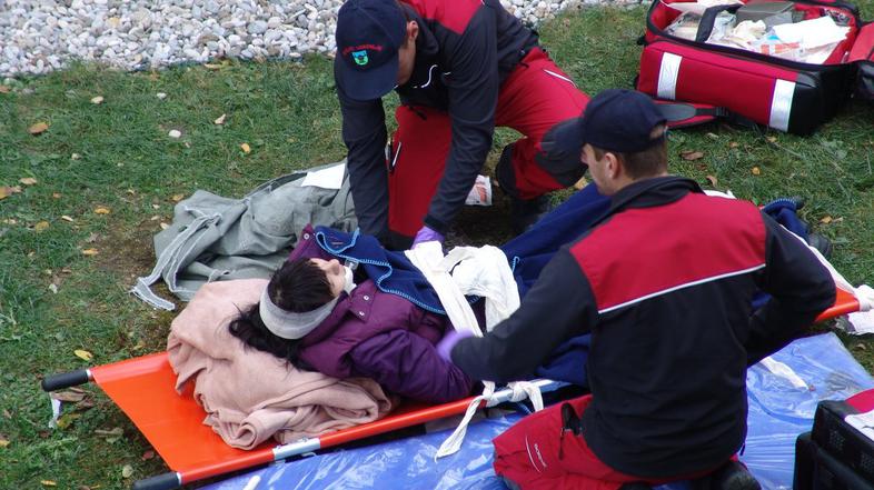 ekipe prva pomoč vaja 