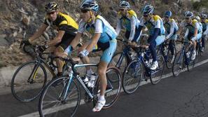 Brajkovič in Armstrong sta dres Astane zamenjala za RadioShack. (Foto: Reuters)