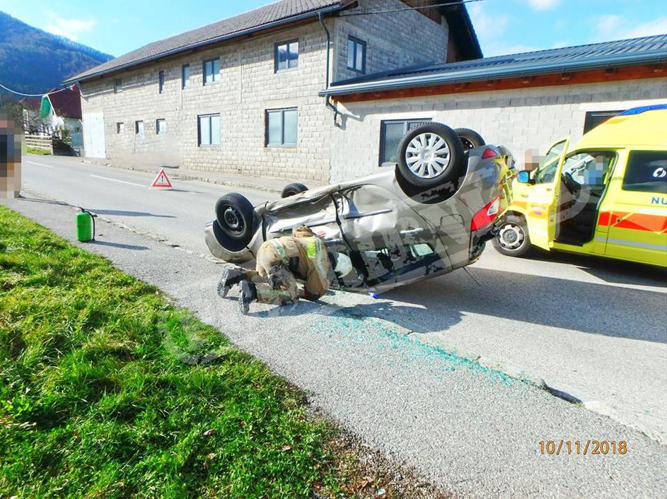 Prometna nesreča v Sodražici