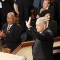 Netanjahuju so člani kongresa stoje ploskali. (Foto: Reuters)