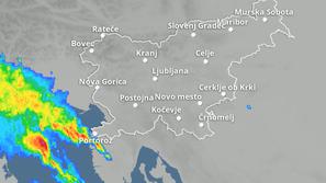 radasrska slika fronta supercelična nevihta