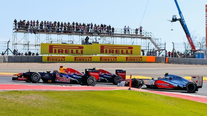 VN ZDA Austin formula 1 dirka Vettel Hamilton Webber Red Bull McLaren