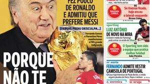 Blatter Ronaldo Zlata žoga oponašanje šala A Bola
